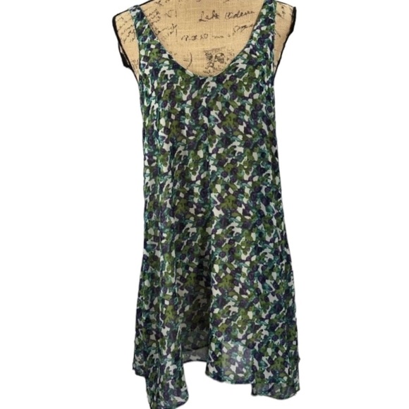 SHOW Me Your MuMu Abstract Violet Dress Size Small Purple and Green - Picture 1 of 8